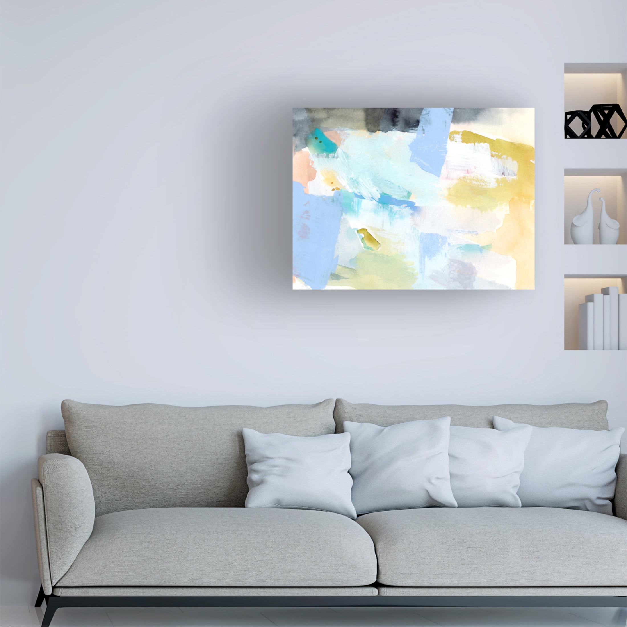 Trademark Fine Art Victoria Barnes  Abstracted Spring II Canvas Wall Art
