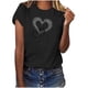 thumbnail image 4 of TaTaai Women's Love Theme T-Shirt, Sweet Valentine's Day Apparel, Cozy Everyday Round Neck Blouse Gift, 4 of 6