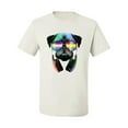 thumbnail image 2 of Wild Bobby, Colorful Pug DJ, Pop Culture, Men Graphic Tee, White, 5X-Large, 2 of 4