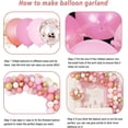 thumbnail image 3 of Kit de guirnaldas de globos YONGSHENG 144 piezas confeti látex blanco rosa dorado, 3 of 5