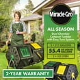 thumbnail image 4 of Miracle-Gro Large Dual Chamber Compost Tumbler Easy-Turn, Fast-Working System - All-Season, Heavy-Duty, High Volume Composter with 2 Sliding Doors - Gardening Gloves Included, 4 of 8