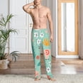 thumbnail image 6 of Lsque Elephant and Flowers Print Men's Pajama Pants, Lounge Pant - Comfortable Home Wear,Elastic Waistband, Stylish Design-Large, 6 of 9