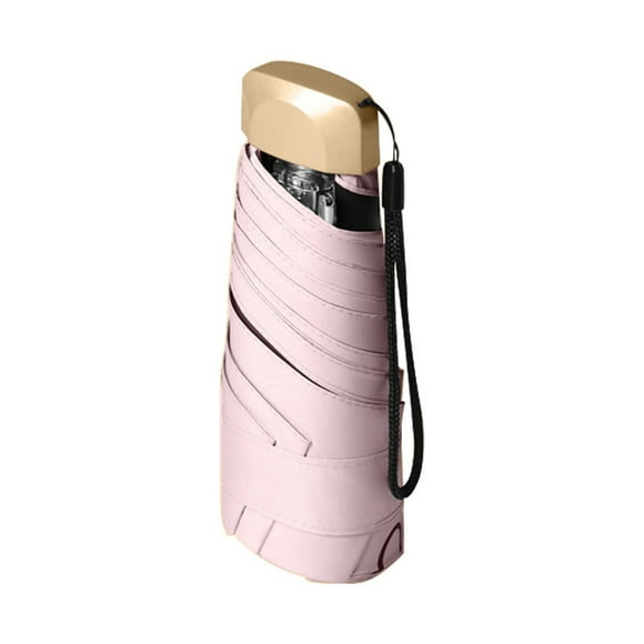 Parapluie de Voyage Portable Mini Design Compact Coupe-Vent pour Soleil Pluie Usage Extérieur Plage