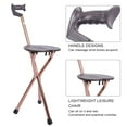 thumbnail image 4 of Three-Legged Cane Stool, Non-Slip Folding Walking Stick, For Elderly Going Outside, 4 of 8