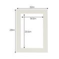 thumbnail image 3 of Grey Acid Free 22x28 Picture Frame Mats with White Core Bevel Cut for 20x24 Pictures - Fits 22x28, 3 of 4