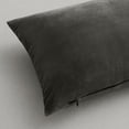 thumbnail image 6 of Pack of 2 Velvet Pillow Covers Decorative Square Pillowcase Soft Solid Cushion Case for Sofa Bedroom Car 22 x 22 Inch Dark Grey, 6 of 7
