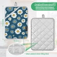 thumbnail image 6 of Yayeee Pot Holders Kitchen Heat Resistant with Pockets 7"x9.8" Cotton Oven Cooking Hot Pads, Green Daisy Pattern, 6 of 7