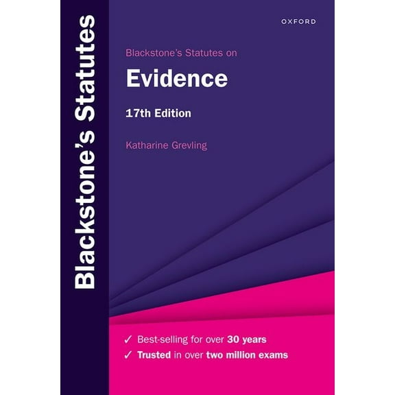 Blackstone's Statutes on Evidence, (Paperback)