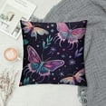thumbnail image 2 of GOSMITH  Elegant Purple Butterfly Pillow Covers, Trimmed Pillow Cover Cushion Case for Bed Couch Sofa Farmhouse Decorative,, 2 of 5