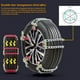 thumbnail image 5 of Cadenas de nieve de 2 piezas Cadenas de neumáticos antideslizantes Cadenas de nieve de neumáticos antideslizantes para camiones SUV de automóviles, 5 of 5