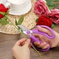 thumbnail image 5 of Uxcell Garden Scissors Floral Shears Floral Scissor Gardening Pruning Shears Pink 2 Pcs, 5 of 5
