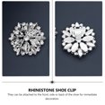 thumbnail image 3 of Miangastore 1 Pair Rhinestone Flower Lady Shoes Clips High Heel Bride Shiny Shoe Buckles, 3 of 8
