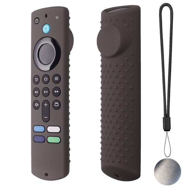 Funda protectora de silicona para Fire TV Stick (3.ª generación con Dolby Vision Dolby-Atmos remoto a prueba de golpes antideslizante Universal