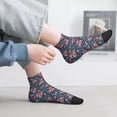 thumbnail image 6 of Uemuo Gnome Love USA Printed Crew Socks, Moisture-Wicking Socks, Athletic Socks for Men Breathable Cushion Socks Casual Sport Socks for Running Traveling, 6 of 6