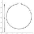 thumbnail image 3 of White Sterling Silver Earring Hoop Women'S 73 mm 71, 3 of 3