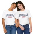 thumbnail image 6 of American 1776 4th of July American Shirt Cute Graphic Patriotic Soft Tee, 6 of 7