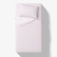 thumbnail image 3 of Mainstays Kids 100% Cotton Percale Bed Sheet Set, Twin, Light Pink Stripe, 3 Pieces, 3 of 7
