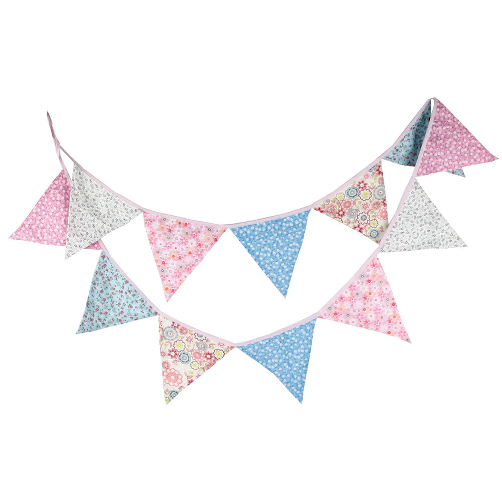 3.2m Triangle Flags Ethnic Bunting Banner Pennant Festival Wedding Party Decor 