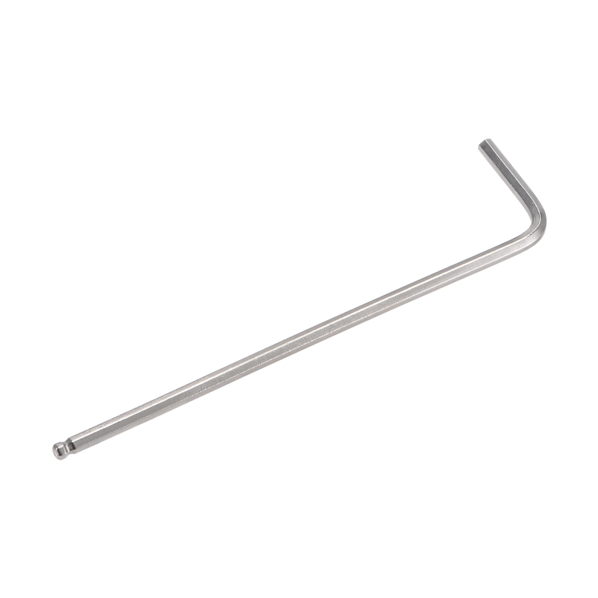 Unique Bargains Ball End Hex Key Wrench L Shaped Long Arm CR-V Silver 3/32"