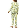 thumbnail image 3 of SCRAWLGOD Lemon Women's Pajamas Long Sleeve Pjs for Women Set Fall Trendy Clothes Crewneck Womens Pajama Lounge Comfortable 2-Piece Outfits for Women Size XL, 3 of 7
