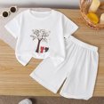 thumbnail image 2 of Boys Girls Outfits Set 2 Piece Loungewear Set, Boys Short Sleeve T-Shirt and Pants Set for Toddlers Girls Fall Clothes Home Clothes Pajamas 12-24 Months 2T 3T 4T 5T 6T 7T Children 5-6 Years, 2 of 4