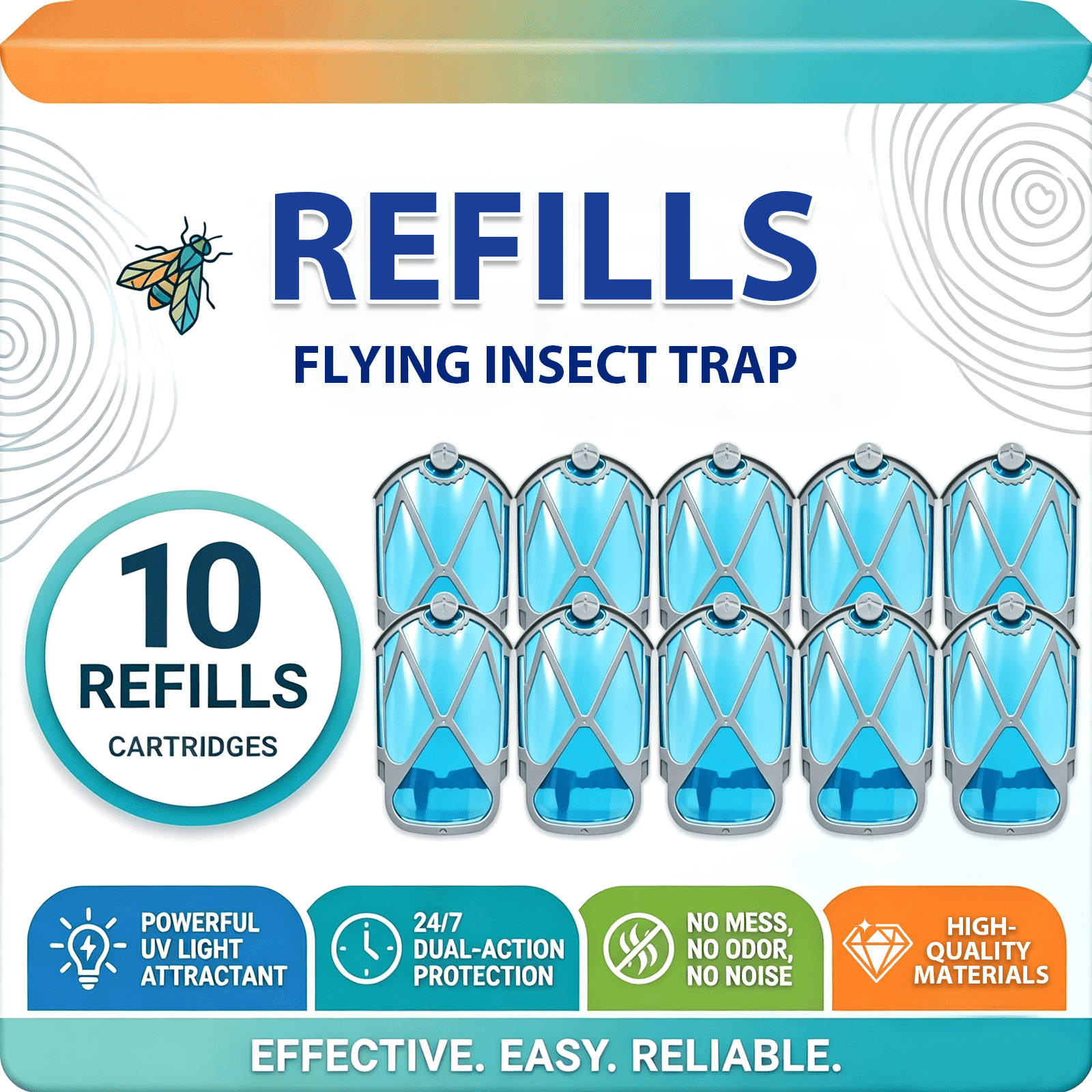 JT, Food-Based Liquid Refill, Fruit Fly Trap, 1.7 oz Bottles