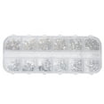 thumbnail image 1 of Diamantes de imitación de fondo plano, 12 rejillas/caja de diamantes de imitación para decoración de uñas, calidad superior, 1 of 8