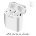 thumbnail image 5 of Apple AirPods Case, 0.8mm Ultra Thin Soft Cover Skin Silicone Rubber TPU Gel Case Shockproof Cover with Charger Hole Desktop Charging Earphones Earbuds Accessories for Apple AirPods 2 & 1 - WHITE, 5 of 5