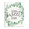 thumbnail image 1 of Stupell Industries Home Sweet Home Greeting Green Plant Eucalyptus Wreath, 10 x 15, Designed by Kim Allen, 1 of 1