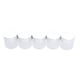 thumbnail image 5 of Paquete de 2-4 5x botellas de vidrio vacías, caja de tarros cosméticos para maquillaje, crema facial esencial 4 piezas, 5 of 8