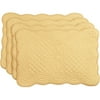 Better Homes and Gardens Quilted Placemat Set of 4, Butter Pecan