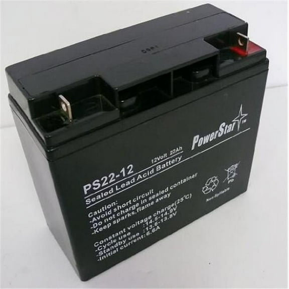 22Ah Battery Fits Vision Cp12180 12V 18Ah Replacement Ps-12180- 2 Year Warranty