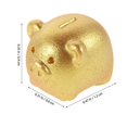 thumbnail image 2 of Dollhouse Miniature Piggy Bank Tiny Decor Plastic 20Pcs Golden for DIY Creativity and Decoration, 2 of 5