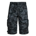 thumbnail image 2 of lkfuzj Summer Loose Casual Pants Shorts Men's Straight Cut Cropped Pants Youth Cotton Breathable And Wear Comfortable Trousers Cool Activewear for Gentlemens Mens Trendy Trousers Camouflage, 2 of 6
