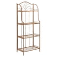 thumbnail image 1 of Safavieh PAT5014A Collection Amaris Rusty Orange Wrought Iron  4 Tier Outdoor Bakers Rack Shelve, 1 of 4