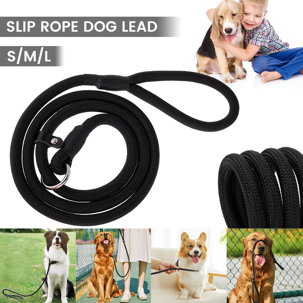 Hands Diy Adjule Pet Leash Climbing Nylon Rope Dog 4 6ft 140cm Long For Medium Large Walking Black Com