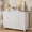 White, variant on Pikvki Fluted 6 Drawers Dresser for Bedroom, 47.2" Wide Modern Chest of Drawers with Metal Handle, TV Stand for Living Room, Black