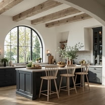 Tyce Counter Stool Natural Counter Stool, Modern Style, Ergonomic and supportive footrest, Rubberwood, Indoor Bar