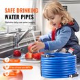 thumbnail image 4 of VEVOR 75ft Heated Water Hose for RV, Heated Drinking Water Hose Antifreeze to -45°F, Automatic Self-regulating, 5/8" I.D. with 3/4" GHT Adapter, Lead and BPA Free, 4 of 9