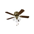 thumbnail image 2 of Ventilador De Techo Con Lampara 42 Pulg Aspas De Madera 2Pzs cafe 42 pulgadas, 2 of 5