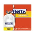 thumbnail image 4 of Hefty E84574CT 13 Gallon 0.9 mil 23.75 in. x 27 in. Strong Tall Kitchen Drawstring Bags - White (90 Bags/Box, 3 Boxes/Carton), 4 of 5