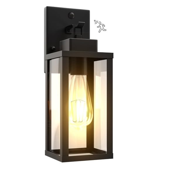 Motion Sensor Dawn to Dusk Outdoor Sensor Light Fixture Anti-Rust Exterior Wall Lighting Waterproof Outdoor Wall Lantern for Porc