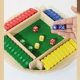 thumbnail image 5 of RUIG Shut The Box Dice Game for 2-4 Players - Wooden Board Tabletop Math Strategy Game with Instructions, Fun Family Night Entertainment, Ideal Christmas Gift, 5 of 8