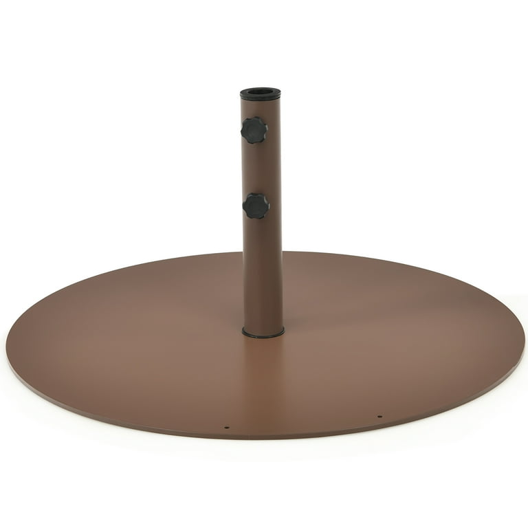 Costway 10ft Patio Umbrella Outdoor W 59 LBS Heavy Duty Round