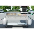 thumbnail image 4 of 60 in. 8-Burner Commercial Outdoor Propane Gas Grill with 30 in. Griddle in Stainless-Steel, ETL Listed (CGKIT6-G30), 4 of 11