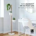 thumbnail image 5 of Umbra Floristand Freestanding Planter 17x17x55" White Natural, 5 of 13