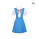 thumbnail image 5 of Bewildely Vestido de mezcla de algodón para mujer, uniforme de Cosplay, personaje de dibujos animados portátil para niña, disfraz escolar a la Juegos de imaginación SG, 5 of 6