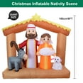 thumbnail image 5 of Christmas Inflatables Nativity Scene Outdoor Decorations, Christmas Blow Up Yard Decorations Nativity Sets for Garden Lawn Xmas Decor, 5 of 7