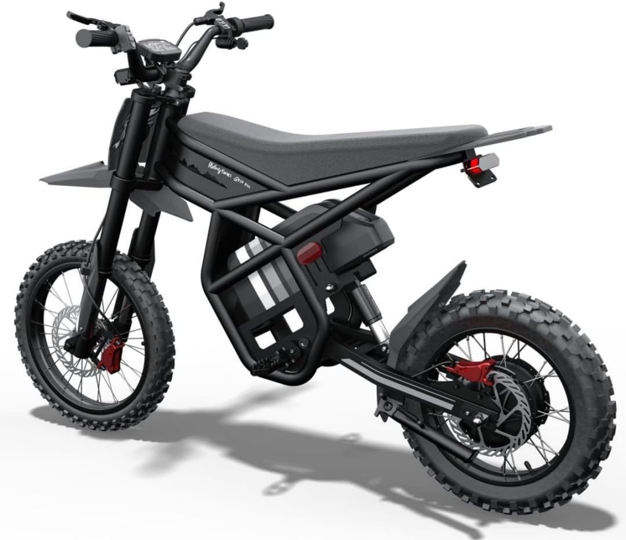Riding'times Electric Dirt Bike for Teens Adults, 60V 25AH 40MPH Ebike with 14"/12" Motorcycle Tire, 3000W Dual Hydraulic Brakes Mountain Off-Road Dirtbike for Ages 13+