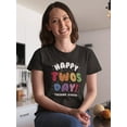 thumbnail image 2 of Happy Twosday! T-Shirt Women -Smartprints Designs, Female 5X-Large, 2 of 4